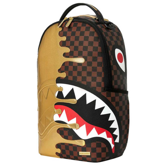 Sprayground Τσάντα πλάτης Sharks In Paris Gold Drip Backpack